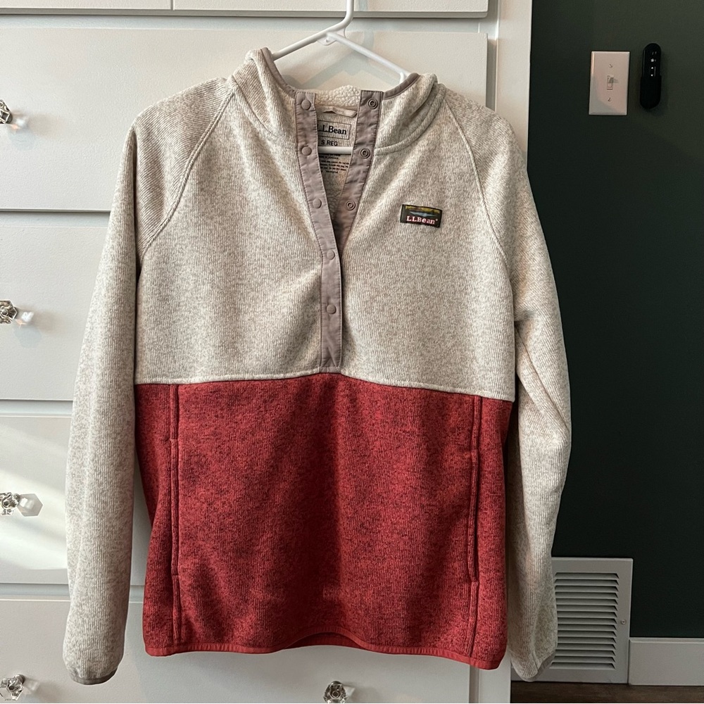 LL Bean Quarter Snap Sweater
